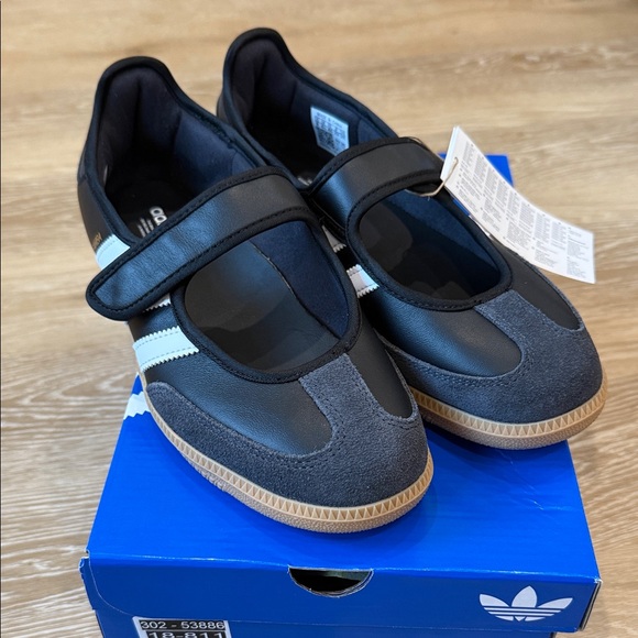 adidas Samba Black and White Sneakers - Picture 2 of 7